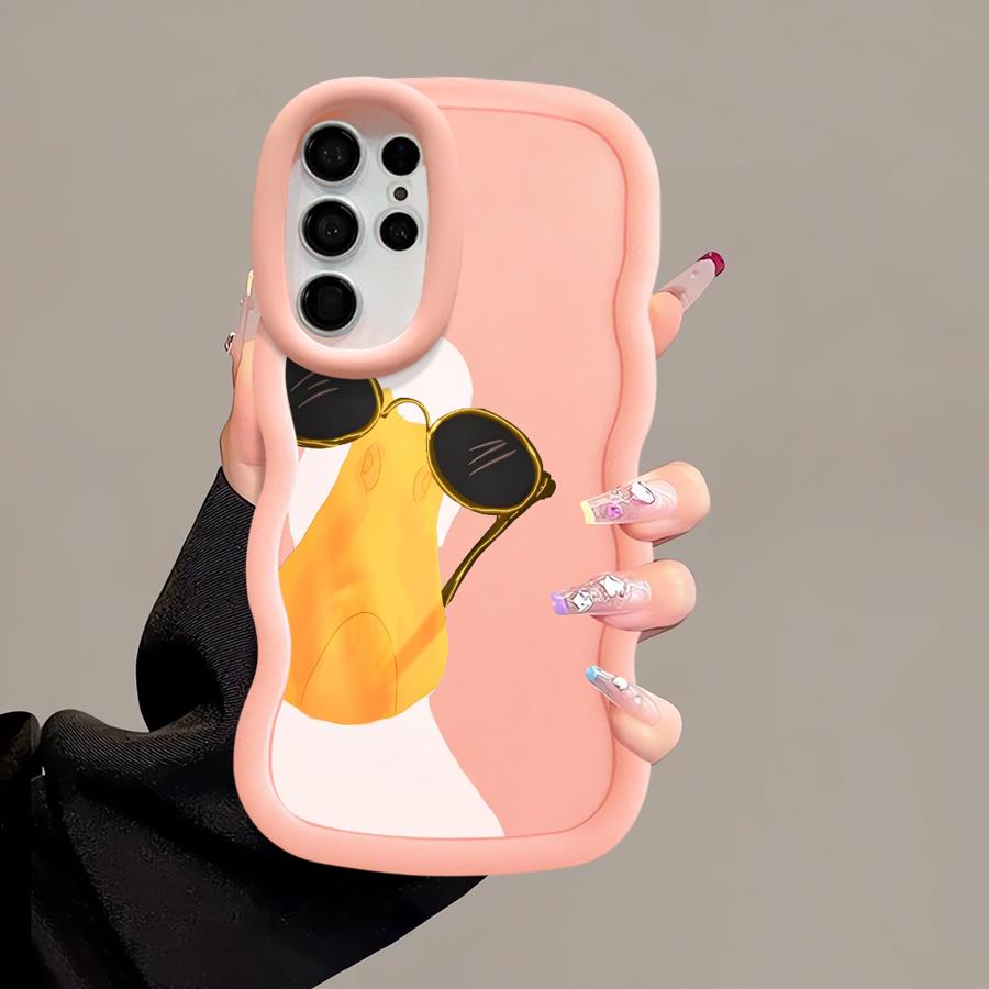 Case for Samsung Galaxy A25 S20 FE S23 Plus S24 S22 Ultra S21 S25 A26 Soft Phone Cover A34 A24 A55 A35 A54 A36 Cartoon Dog Duck