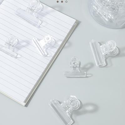 5 Stück Transparente Papierklammer Kunststoffklammer Ordner Dateiklammer Organizer Lebensmittelaufbewahrungsklammer Home Living Kreativ