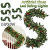 Creative Artificial Vines Led String Lights Christmas Decoration Garland  Outdoor Decor