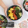 Evanda Set of Dark 750ml Unbreakable Dishes and PP Plastic and Perfect for and Heat and Cold Microwave and Dishwasher Safe Bowls, 8, Green, Approx.