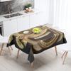 Soyut Sanat Yemek İllüstrasyonu Masa Örtüsü Yağ Geçirmez Masa Örtüsü Su Geçirmez Piknik Kumaşı Nordic Ev Dekorasyonu