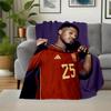 1pc Brazilian Footballer Victory Flannel Blanket,Ultra Soft Warm Plush Throw for Home Bedroom Bed Sofa Cover Office Travel Picnic. MT071029