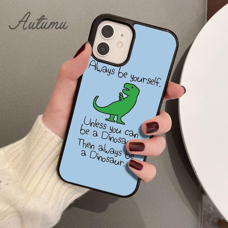 Cute Dinosaur Tea RePhone Case For iPhone 17 Air 15 16 16e Pro Max 11 12 13 14 Plus Cover coque Fundas Shell