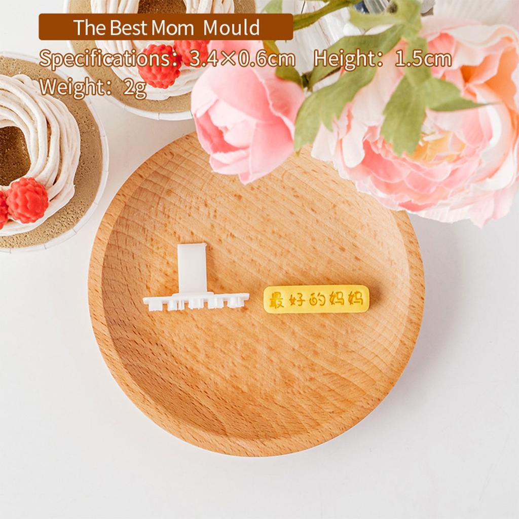 Formička na květinové sušenky ke Dni matek Šťastný Den matek Fondánová vykrajovátka na sušenky Razítko Maminka Narozeninové vykrajovátka na sušenky Pečicí nástroj