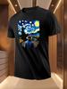 Van Gogh Starry Night Inspired Tshirt - Lightweight Breat...
