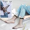 Kleidung Zubehör Kurze Socken Dünne Hohe Qualität Mode Schwarz 1 Paar Frauen Hohl Heißer Verkauf Sexy Fishnet Weiß Handgemachte
