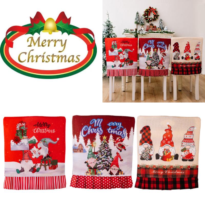 Vibrant Red Christmas Chair Covers With Stripes Polka Dots And Checks For Festive Style