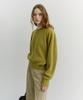 Deonseuteu Unisex Buttoned Crewneck Sweater_Udsw6A107_Olive