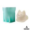3D Cat Silicone Mold DIY Mousse Cake Jelly Pudding Candle Mold Wax Candle Making Ice Tray Soap 3D Pudding Mold Home Decoration