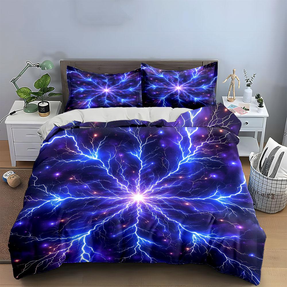 "Electric cosmos radiance." Bedding sets Duvet covers Pillowcases(1* Duvet Cover 2* Pillowcases without duvet insert)