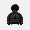 Unisex Oversized Hooded Cotton Puffer Jacket With Faux Fur Trim Hip Hop Streetwear Winter Coat