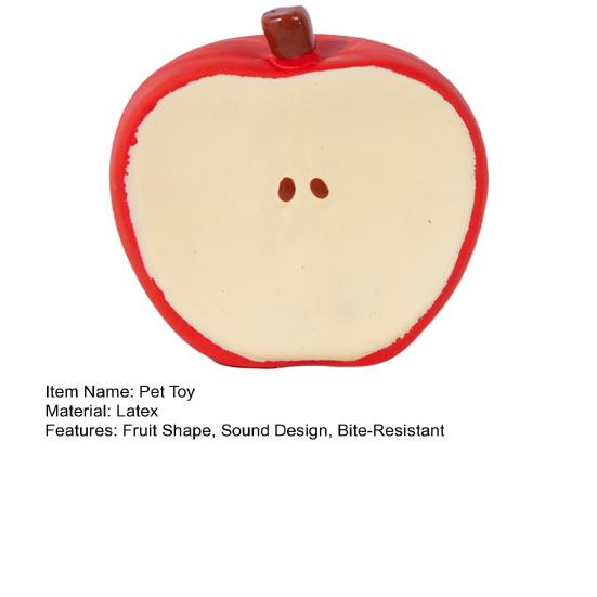 Pet Toy Fruit Shape Dog Chew Toy Soft Latex Bite Resistant Molar Teeth Cleaning Dental Care Sound Making Interactive