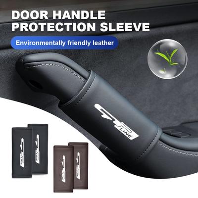 BJUJYH1 Leather Car Roof Armrest Protector Case Anti-Collision Protector Accessories For Rio K5 K2 Sportage Ceed Sorento Picanto