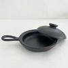 Fried Egg Pan with and Direct Heat Made in Japan Lid, Ceramic, Black, Microwave, Oven, Safe,