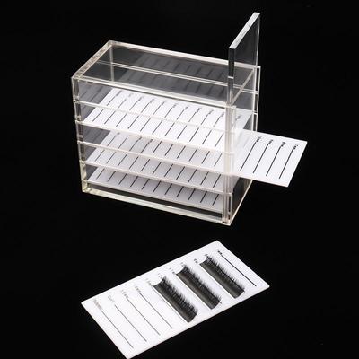 Clear Five-Layer Acrylic Eyelash Storage Box
