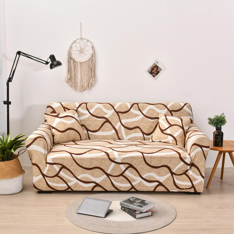 

New Print Fabric Sofa Cover Anti-dirty Couch Covers Elastic Washable Slipcover A Variety of Styles for Living Room 1/2/3/4 Seat 1 seater (75-145cm)