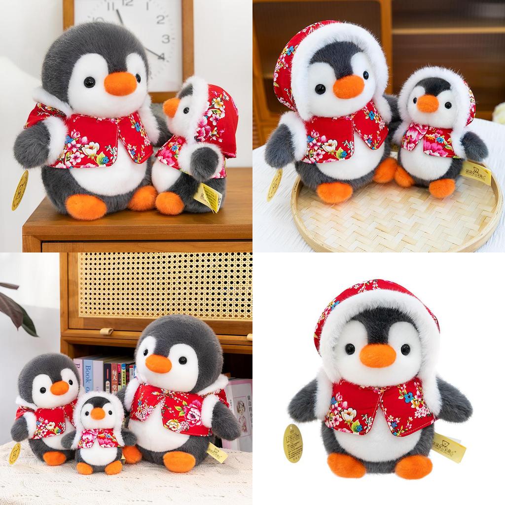 Cute Cartoon Penguin Plush Toy For Babies Bedtime Comfort Soft Stuffed Animal For Kids