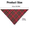 Soft Plaid Pet Scarf Bibs Breathable Dog Triangle Towel Stylish Dog Bandanas  Pet Costume