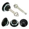 2x Universeller Auto Druckknopf Motorhauben-Pin Verschluss-Clip Universal Auto Schnellverschluss für Riegelhauben Außenteil Zubehör