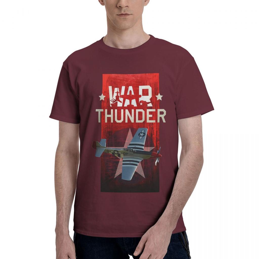 War Thunder Game Airplane 100 Cotton Casual Breathable Confortable Shirt Short Sleeve TShirt Men TShirt