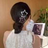 4 Peças Presilha de Cabelo Estrela de Diamante Com Brilho Design de Presilha Bb Múltiplas Cores Para Uso Diário e Festas Acessório de Cabelo
