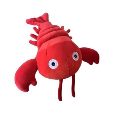 Plush Toy Crayfish Throw Pillow Rag Doll Ocean Doll Creative Birthday Gift for Men and Women Simulated Lobster Doll