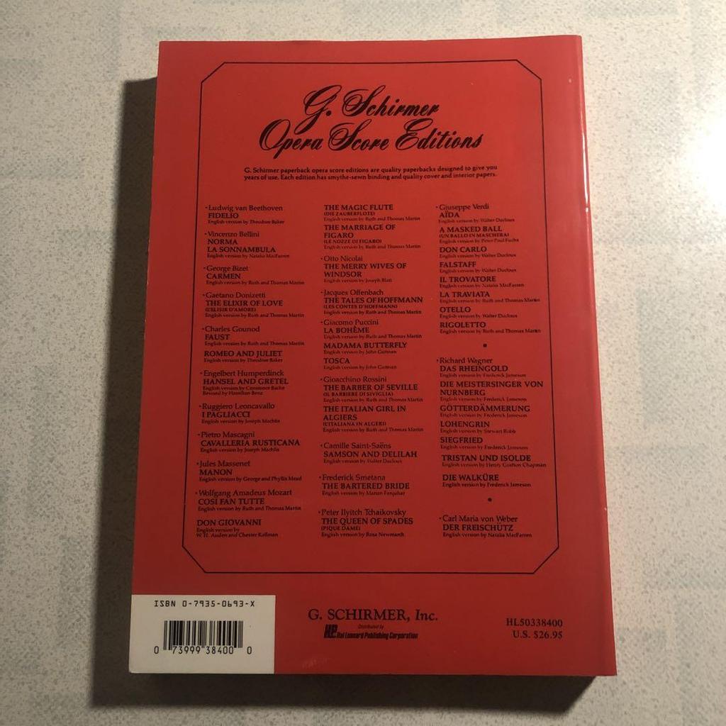 [USED] Foreign book score THE TALES OF HOFFMANN