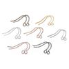 100pcs/lot 20*17mm 10 Color Iron Bead Charms Earring Wires With Ear Hook Earrings Clasp Findings Supplies For Jewelry Making DIY