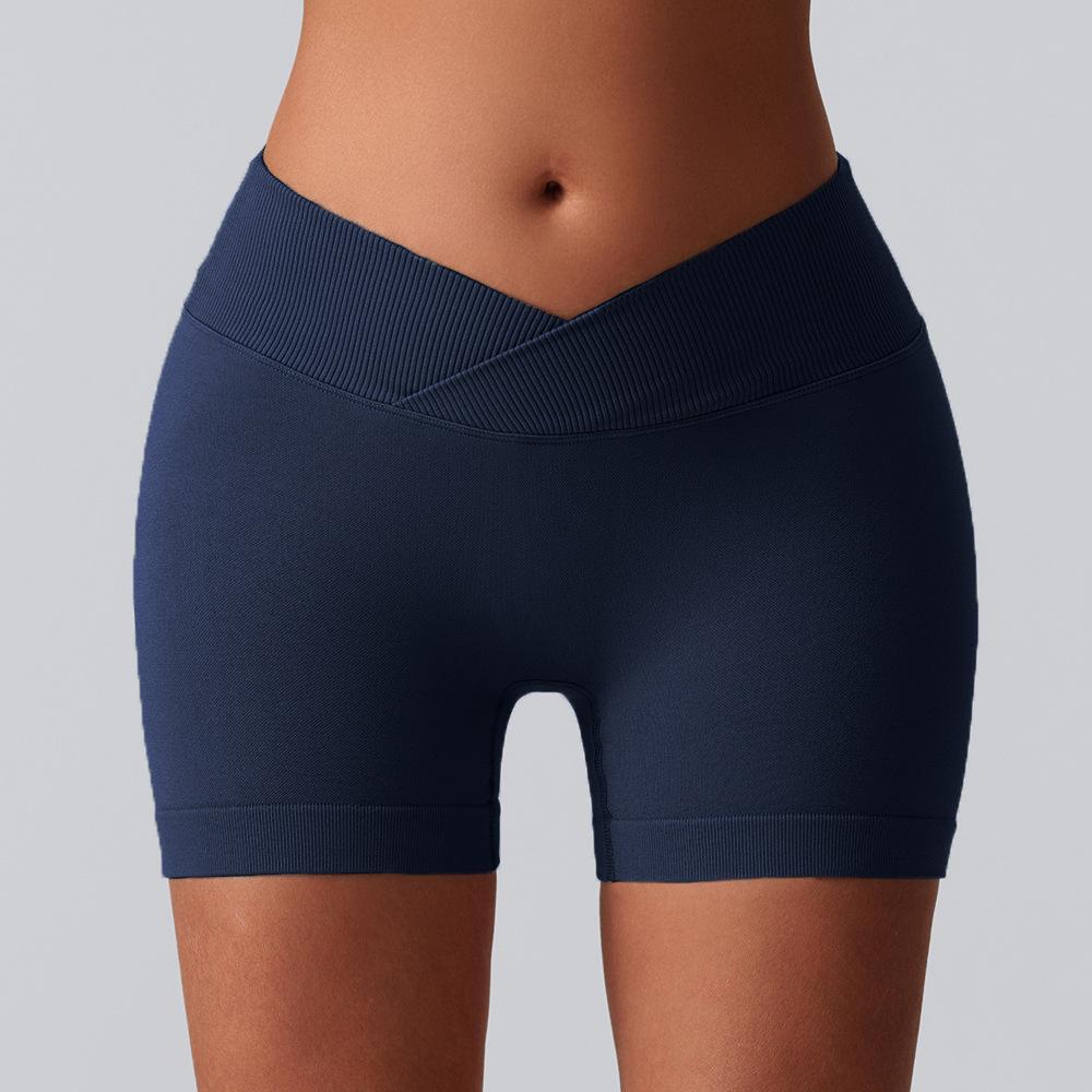Outdoor Hip Lifting Dreiteilige Yoga-Shorts Hohe Taille Fitnesshosen Sport-Laufshorts Damen Yoga-Kleidung Schnelltrocknende Shorts Damen