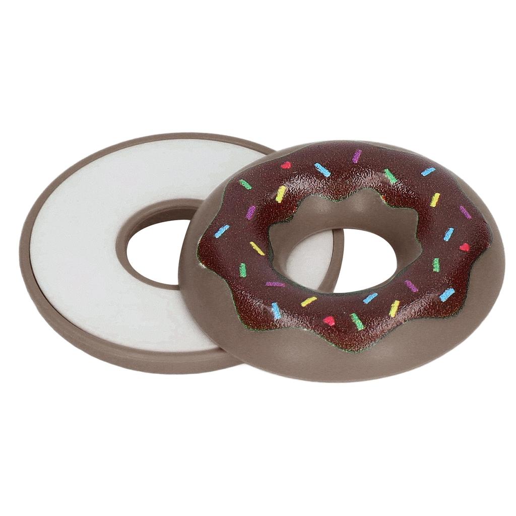 Fidget Toy Magnetic Anxiety Pressure Relieving Doughnut Fidget Slider for Adults Kids Brown