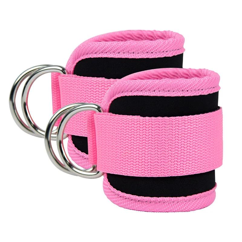 1 pereche de curele de fitness pentru glezne, exerciții pentru picioare, cu inel în D reglabil, manșete pentru gleznă, antrenamente pentru gimnastică, fesieri, forță, sport, pentru picioare