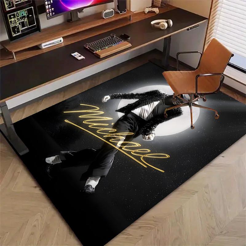 Michael JacksonPrinted Area Rug Carpet for Bedroom Living Room Home Decor Rugs Mat Non Slip Mat Rug for Bedside