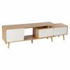 MDF Living Room Media Console – Adjustable Shelf Storage Cabinet TV Stand