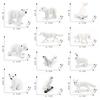 Simulation Polar Animal Set Model Arctic Rabbit White Fox Polar Bear Beluga Whale Seal White Owl Static Ornament
