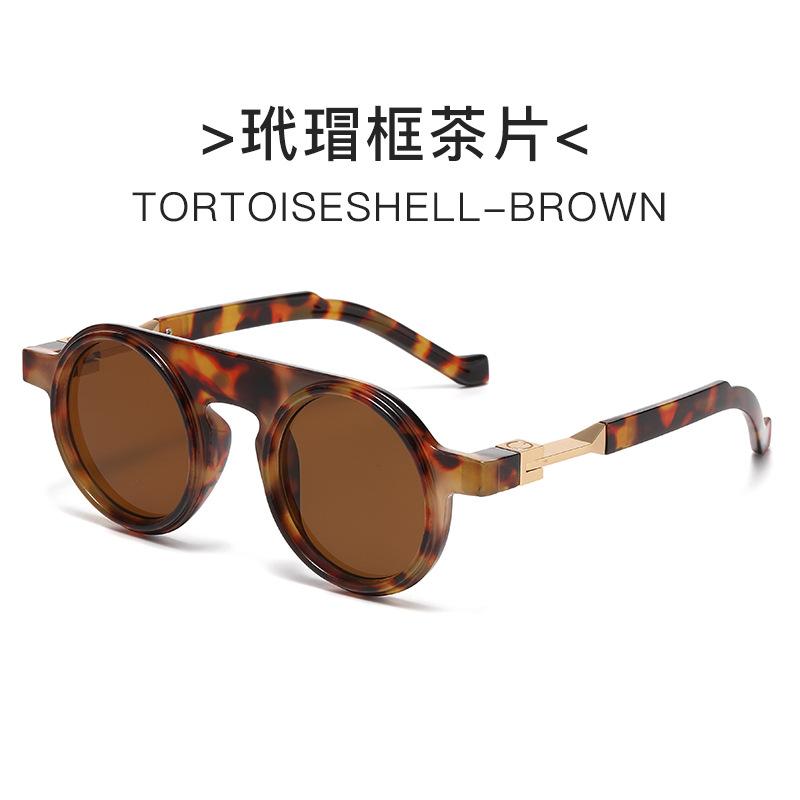 Retro Round Metal Frame Sunglasses Eyewear For Men And Women Driving Fishing Brand Designer Sun Glasses Uv400