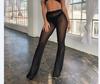 1 stk Dame Beach Mesh Bukser Sheer Leg Bukser Gjennomsiktig gjennomsiktig Cover Up Bikinibukse Pantalon
