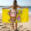 Cartoon M-Monkichis Towel Beach Towel Oversized Quick Dry Towel Absorbent Soft Swim BeachTowels for Men Women