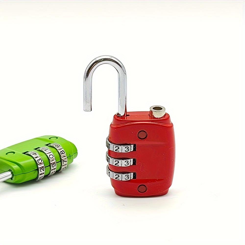 Password Lock 3 Position Password Lock Padlock, Suitcase Padlock for Gym, Cabinets and Luggage - Durable, Travel Padlock