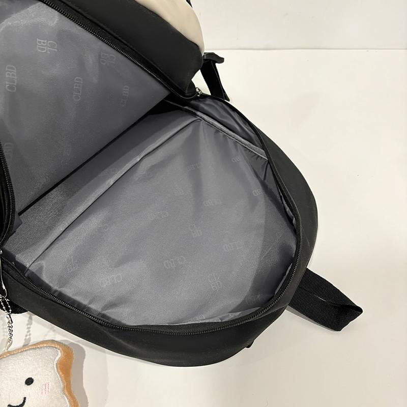 Color Block Campus Schoolbag Student Large Capacity Lightweight Backpack for Girls