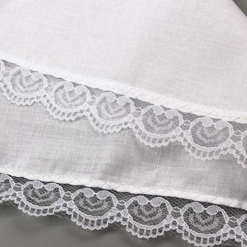 Lace Edge Handkerchief for Kids Male Women Elderly Handkerchief Pocket Handkerchief for Wedding Gift