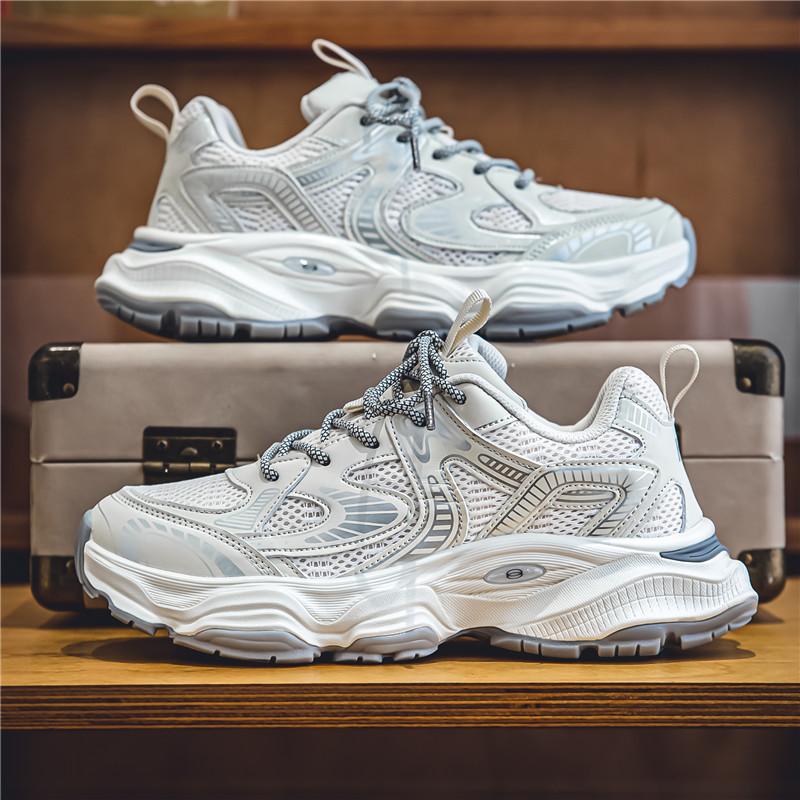 

Мужские повседневные кроссовки на шнуровке. Дышащая спортивная прогулочная обувь. Нескользящие легкие удобные теннисные кроссовки. Спортивные кроссовки для тренировок для мужчин. 44