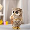 Resin Animal Sculpture Vivid Desktop Ornament Creative Owl Statue  Office