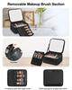 Professional LED Mirror Makeup Case Portable Cosmetic Bag with Adjustable Dividers