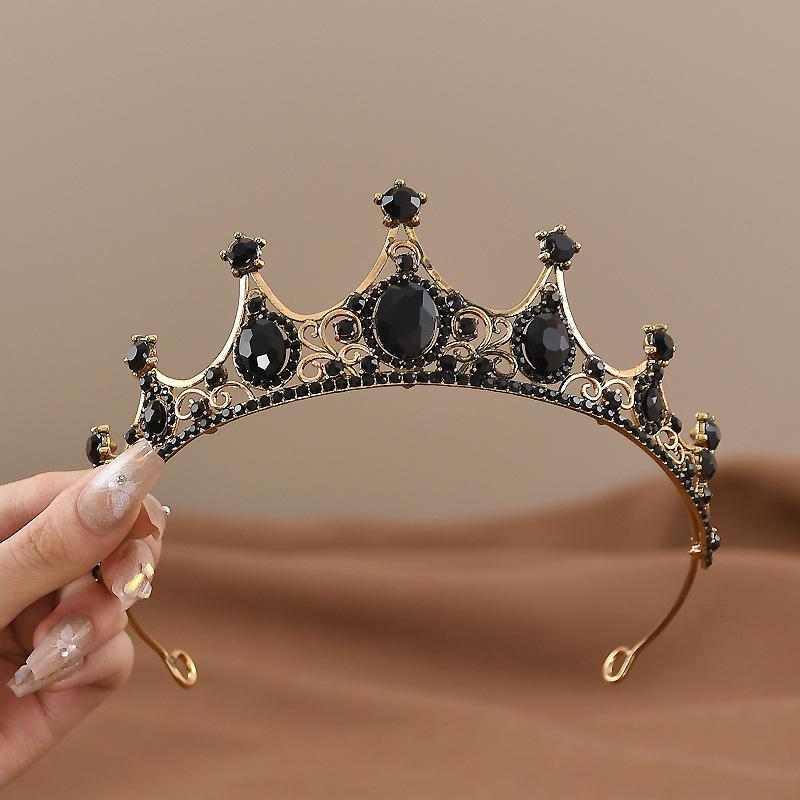 New Rhinestone Crown Bridal Wedding Headdress Lolita Female Princess Birthday Hair Accessories Alloy Full Diamond Crown