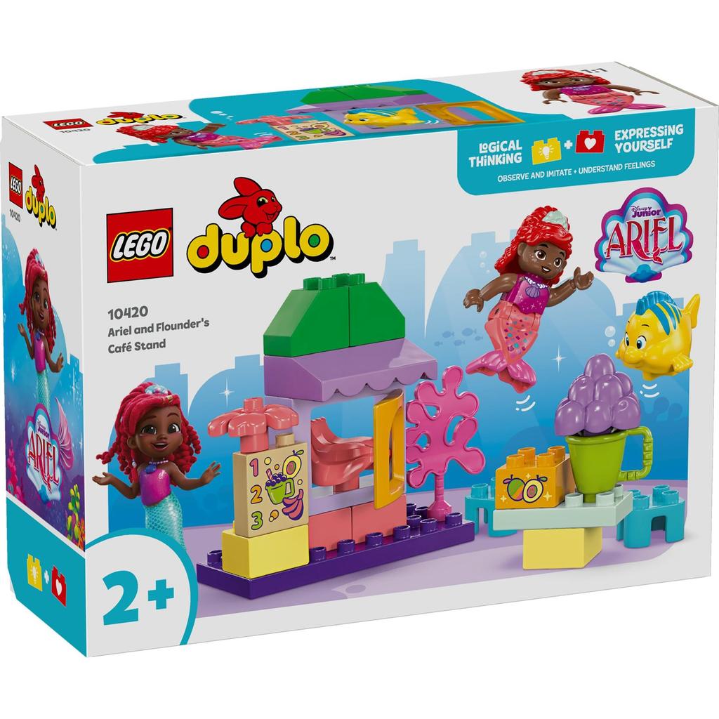 LEGO (LEGO) DUPLO Ariel and Flounder Cafe Toy, Gift, Birthday, Educational, Christmas, Boys and Girls, Ages 1.5, 2, 4, Pretend Play, Disney Toy, 10420