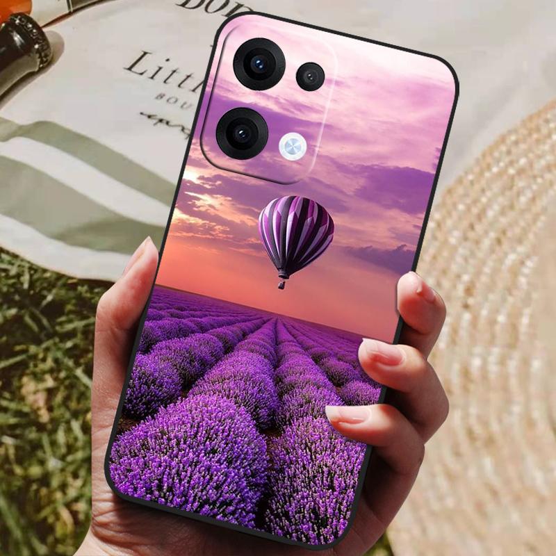 For Oppo Reno 13 Pro Case Black Silicone TPU Soft Phone Cover for Coque ppo Reno13 Pro 13Pro 5G Protective Back Shells Fundas