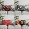 Home Decor Christmas-themed Geometric Pattern Pillow Suitable For Sofa Bedroom Car Pillow Cover Cushion Rectangular Back Cushion