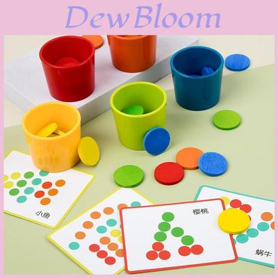Wooden Montessori Color Sorting Cups Educational Toy For Toddlers Learning And Cognitive Development