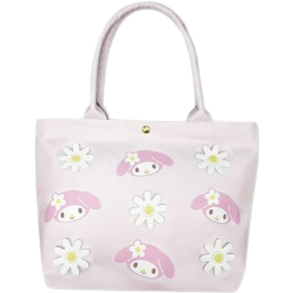 Hatayama Shoji Sanrio 3D Flower Series Tote My H24 x W32 x Product 33202991 Bag, Melody, Approx. D9.5cm, Number