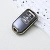 Tpu Car Key Case Cover Fob Shell For Honda Grace Ix Civic Hrv Crv Xrv Cr-V Crider Odyssey Pilot Fit Accord - 3 Bottons